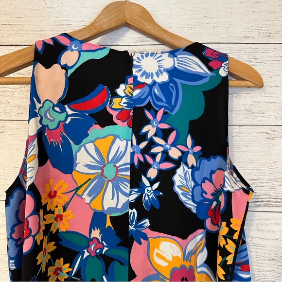 Halogen Floral Sleeveless Shift Dress - Picture 4 of 5